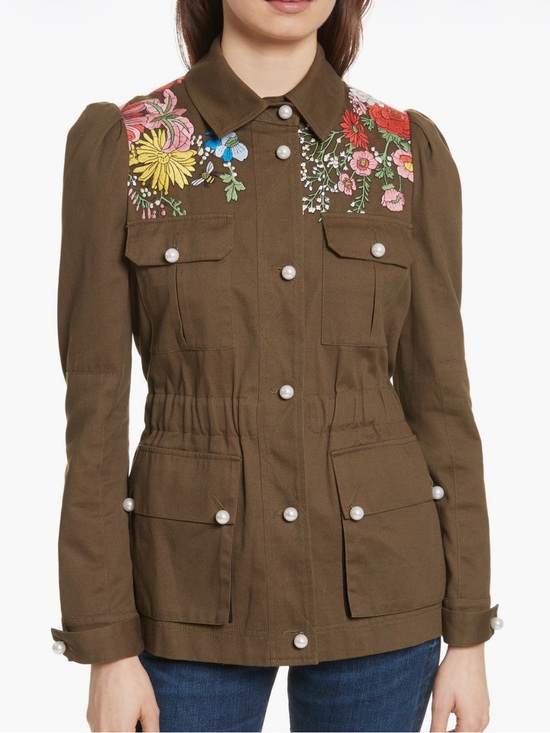 Veronica Beard Jackets & Blazers - Veronica Beard Huxley Floral Embroidered Jacket